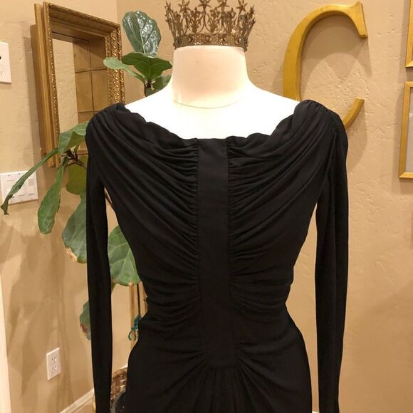 Altuzarra Imogene Ruched Off-the-shoulder Italian Midi Dress Size FR40 - Picture 10 of 16